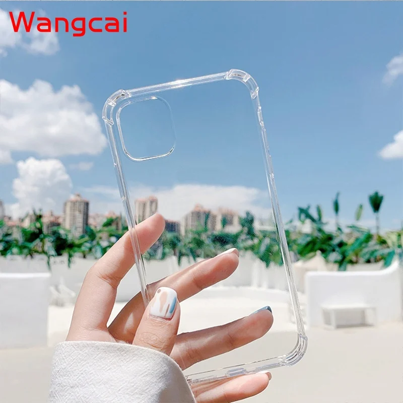 Airbag Transparent Case For Xiaomi Redmi Note 10 4G 10S 9 Pro 9T 5G Max K40 Pro K30S Mi 11 10T Pro Lite TPU Anti-fall Soft Cover
