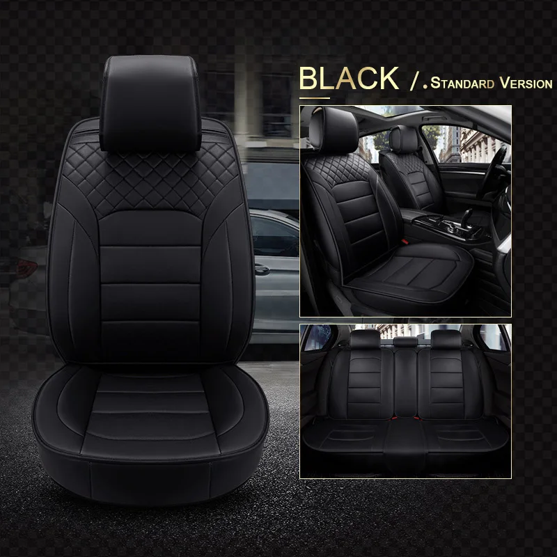 

5 Seat Waterproof Car Seat Cover Protector Auto Luxury PU Leather Universial Automobile Full Set Seat Cushion Whole Surrounding