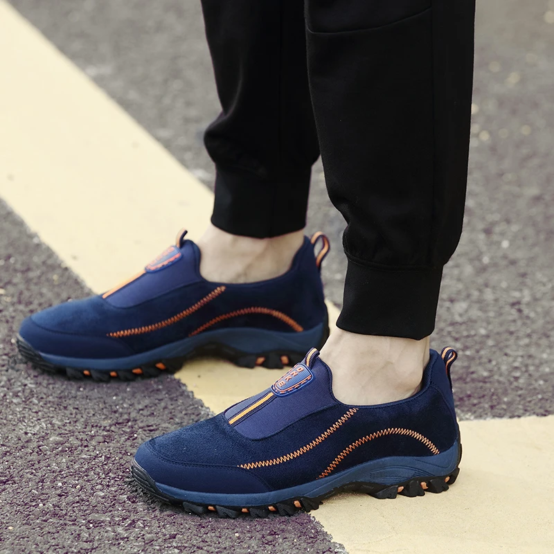 Теплые мужские кроссовки зимняя хлопковая обувь женская спортивная на меху