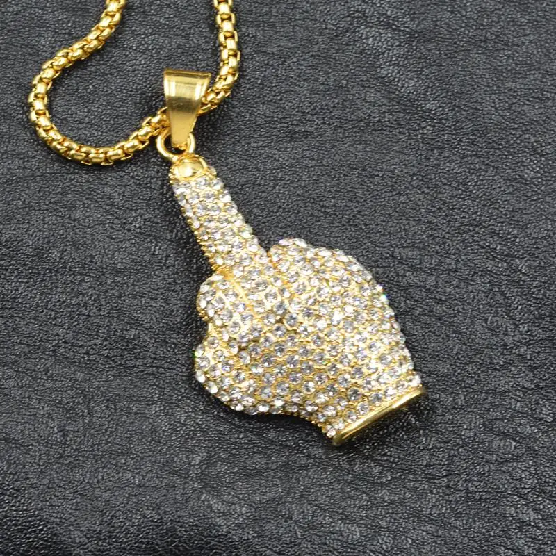 Хип хоп мужские и женские позолоченные ожерелья с фианитом ААА + большие кулоны