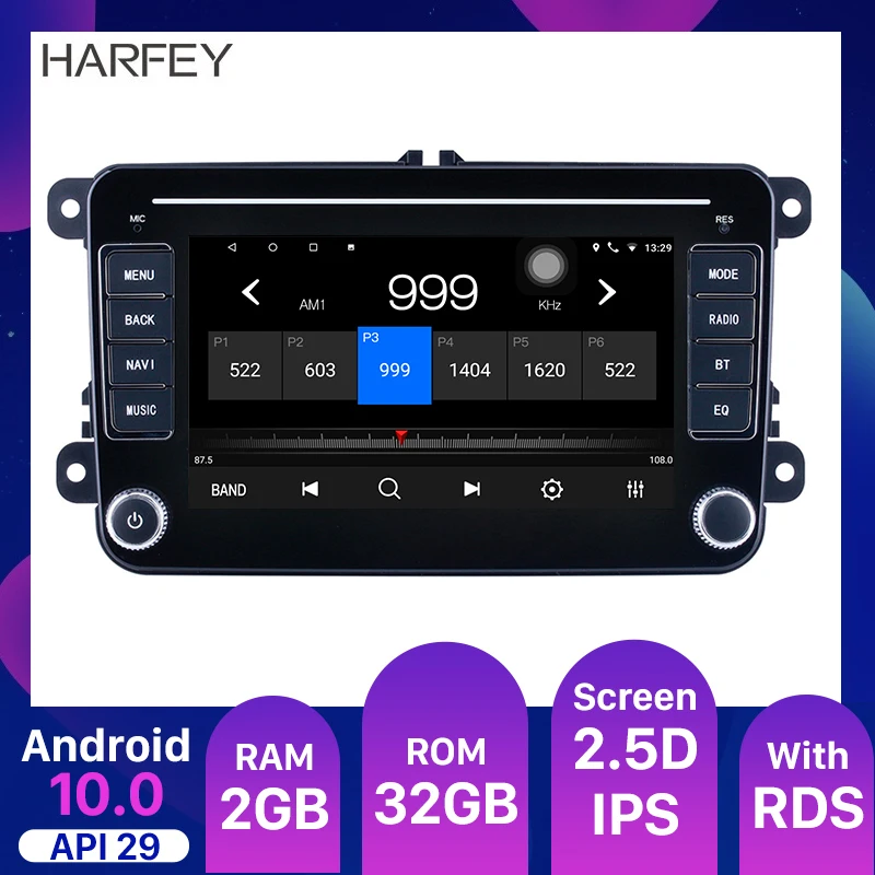 Автомобильный мультимедийный плеер Harfey универсальная мультимедийная система на