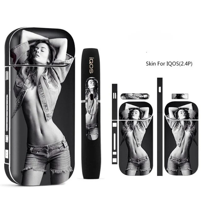 Красочные наклейки печать наклейки кожи для IQOS 2,4 плюс электронная сигарета противоскользящие наклейки пленка
