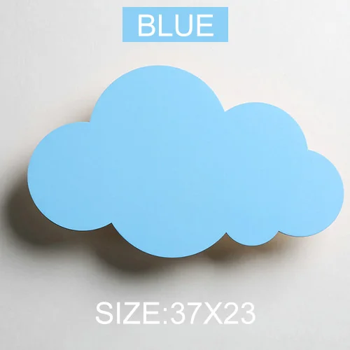 Blue Облачный детский Лофт-светильник для кровати, настенный светильник для детской комнаты, дизайнерский светильник для детской комнаты, настенные светильники для спальни, настенное бра для коридора - Цвет абажура: Blue