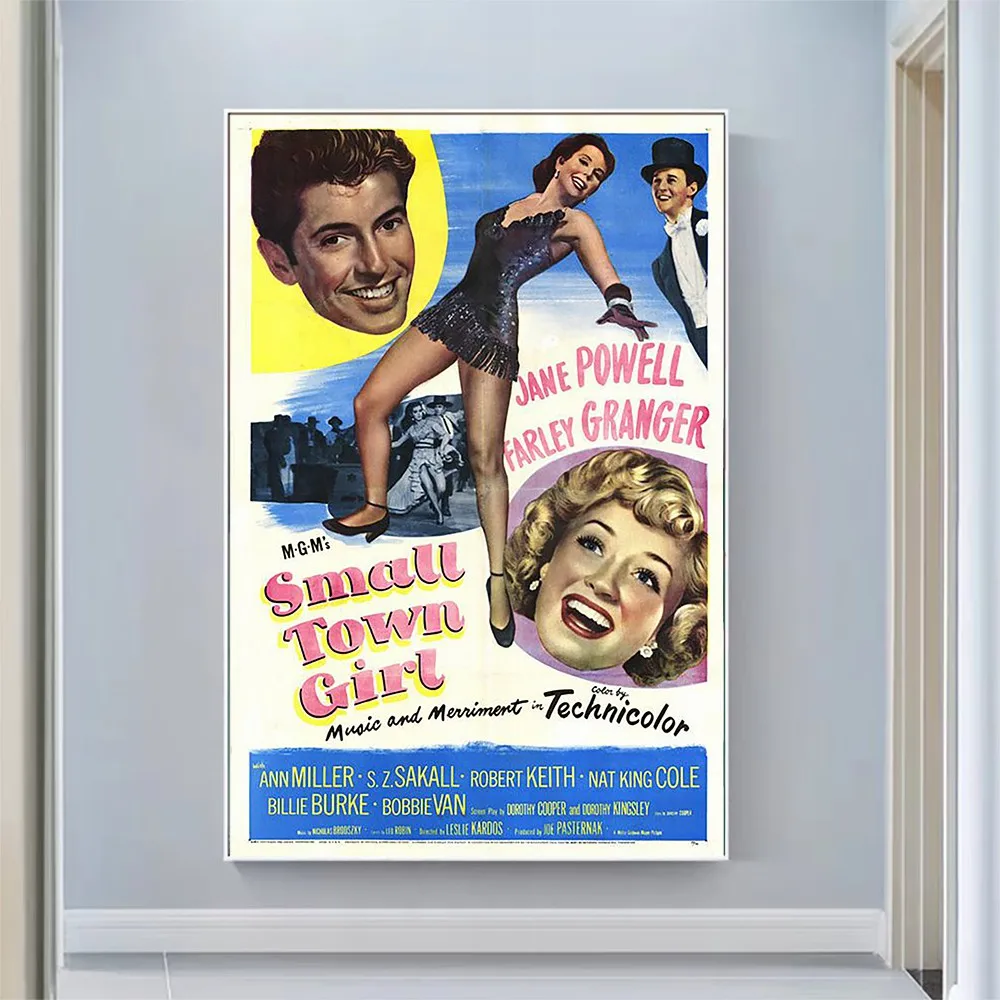 

V2156 Small Town Girl Vintage Classic Movie Wall Silk Cloth HD Poster Art Home Decoration Gift