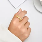 Золотое кольцо Chandler с цирконом, полые стереоскопические цветы, полная дрель, Женское кольцо, Свадебный предпочтительный подарок для женщин