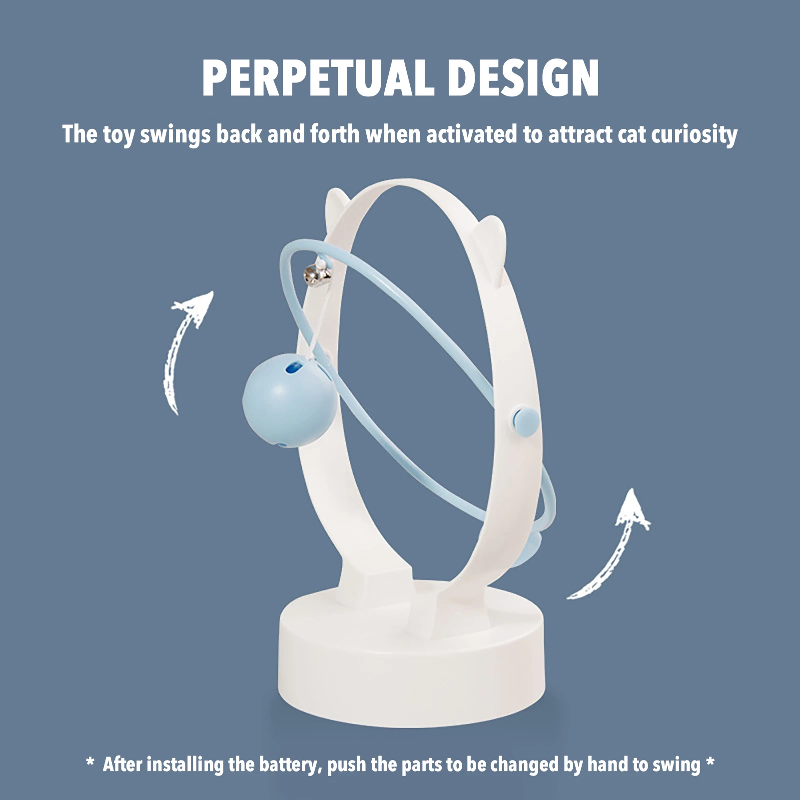 

2021 Most Popular Pet Cat Toy Cat Bell Toys For Cats Perpetual Swinging Smart Pet Cat Dog Interactive Ball Toy Pet Accessories