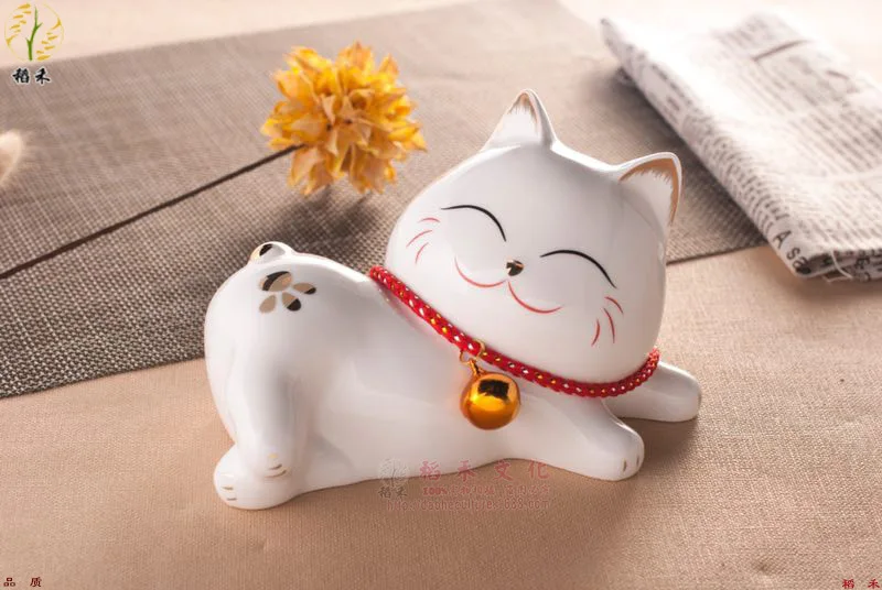 Китайские животные керамические украшения для кошек китайские характеристики