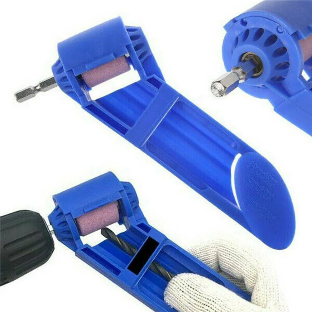 

Portable Drill Bit Sharpener Sharpening Grinding Wheel Set Pack W/ Wrench