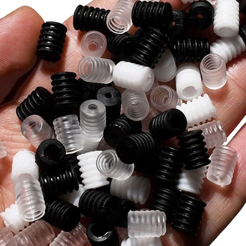 Мягкие замки для шнурков 200 шт./компл. регулирующий эластичный шнур нескользящий