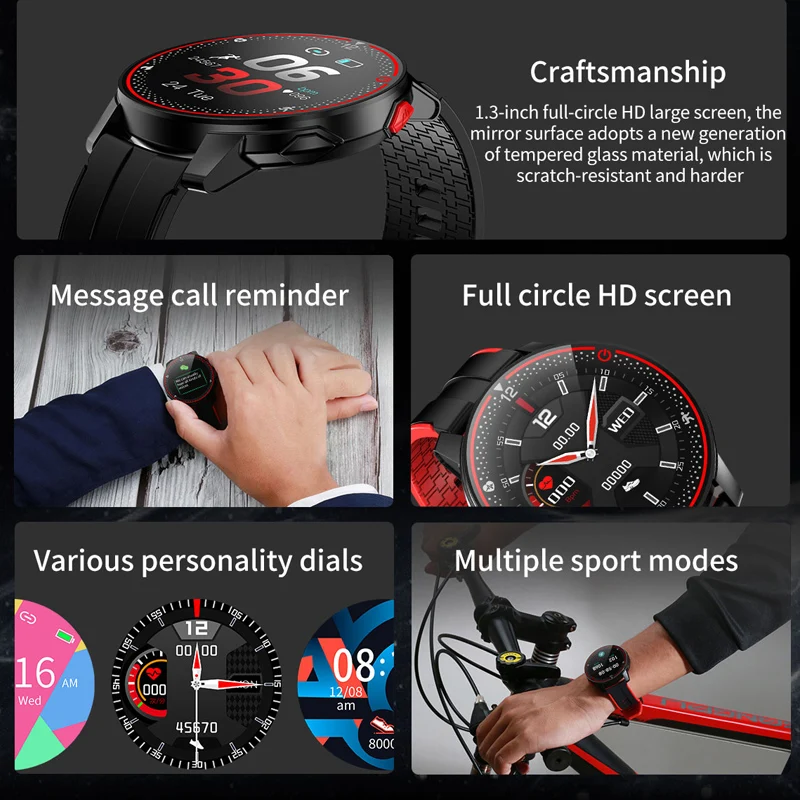 

R18 Smart Watch Men Women IP68 Waterproof Sport Fitness Sleep Tracker Heart Rate Electronics Clock For Android IOS Smartwatch