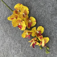 3d butterfly orchid 9 headsbundle living room decoration home drapery wall wedding decoration diy artificial phalaenopsis