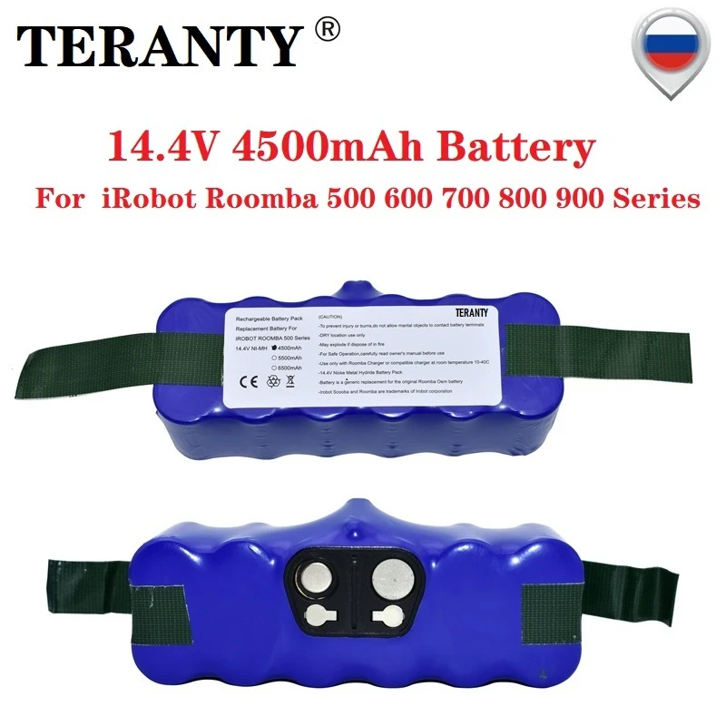 

4500mAh 14.4v Battery for iRobot Roomba 500 600 700 800 900 Series Vacuum Cleaner 510 52 530 555 560 600 620 650 675 770 780 880