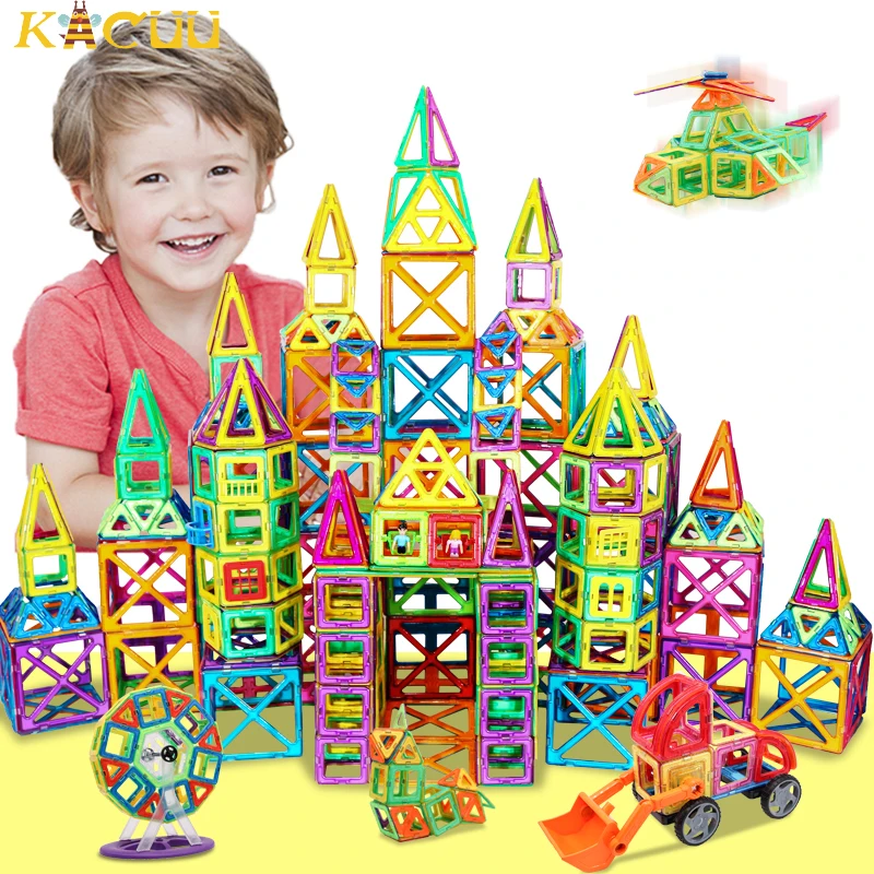 Магнитные блоки большого размера Магнитный конструктор набор для строительства