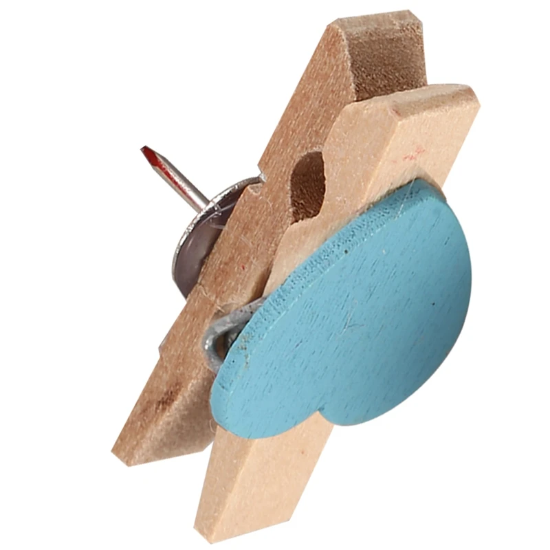 Канцелярские кнопки с Деревянные прищепки сердце защелки Кнопки канцелярские