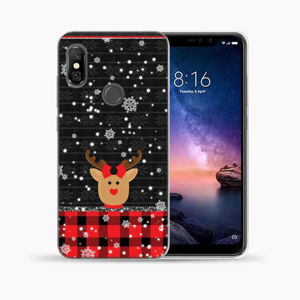 Чехол для Xiaomi Mi A1 A2 8 Lite 9 Pro 5X 6X мягкий чехол с Рождеством Redmi 5 5A 6 7 7A Y3 K20 Note 4 4X |