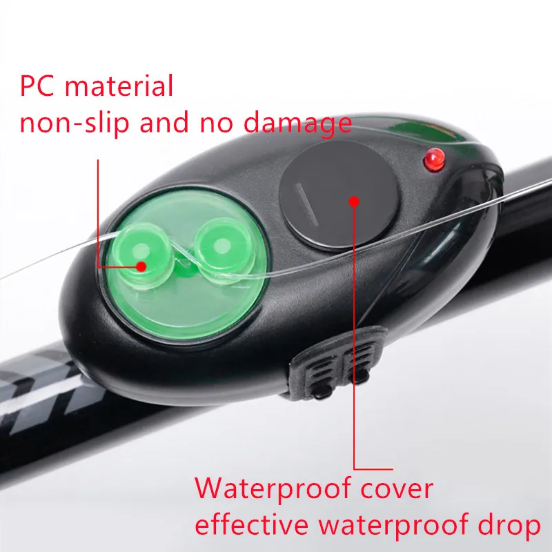 Новый дизайн 1 шт. Электронные Укус рыболовная сигнализация СВЕТОДИОДНЫЙ