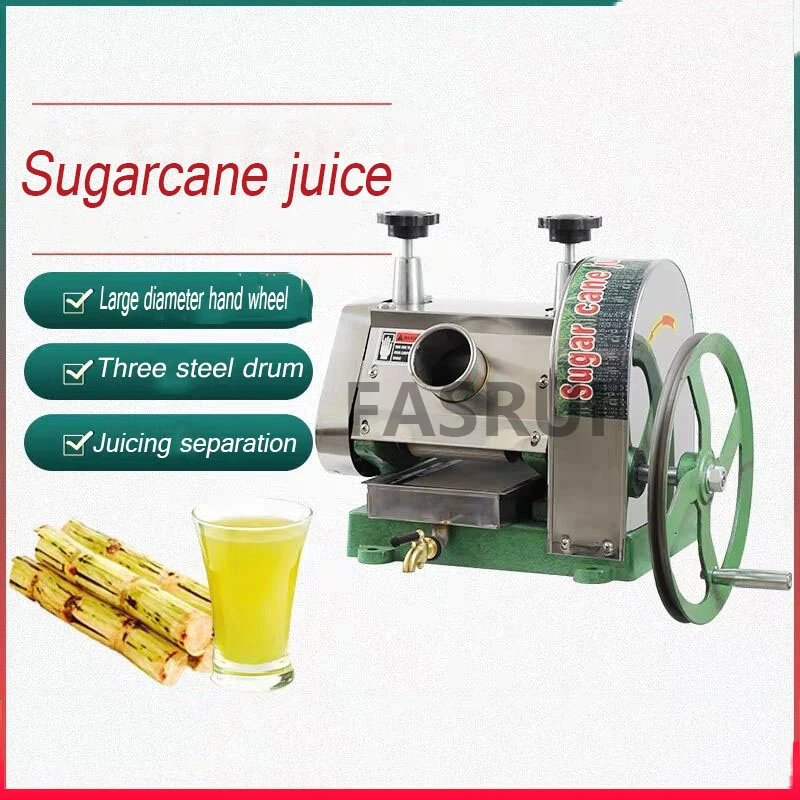 Commercial Sugarcane Juicer Hand Held Stainless Steel Desktop Sugar Cane Machine Cane-juice Squeezer Crusher | Бытовая техника