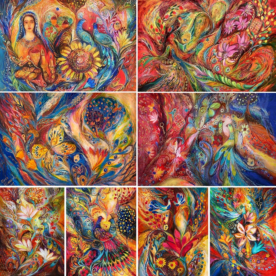 

5D Diamond Painting Animal Peacock Full Drill Square Cross Stitch Kit Landscape Embroidery Picture Home Decor Gift