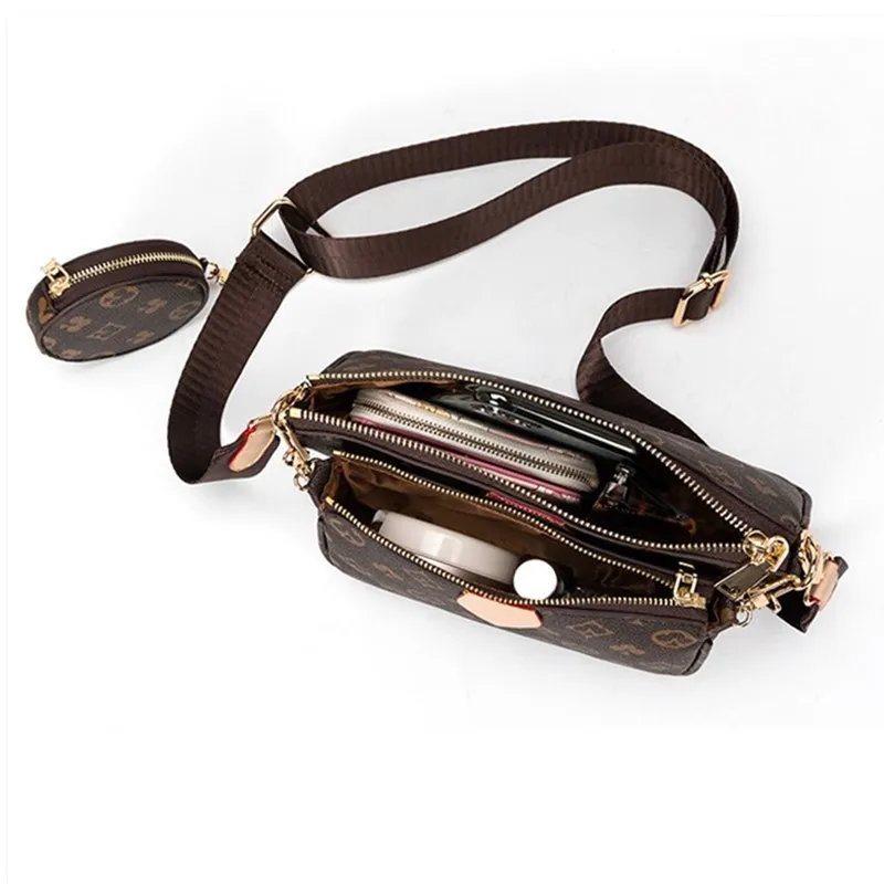 Модная женская сумка 3 в 1 сумка-мессенджер сумка-тоут кожаная Наплечная Сумка