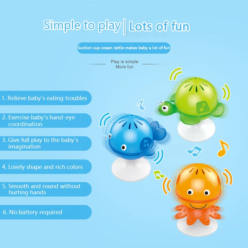 

Sucker Rattles For Kids Games Baby Toys 0 6 12 Month Newborn Infants Children Educational Up To 1 Year Developmental Cute Rattle