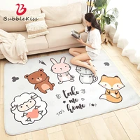 bubble kiss cartoon carpet for living room cute animal printed bedroom non slip rugs home decor kids crawling soft large rugs