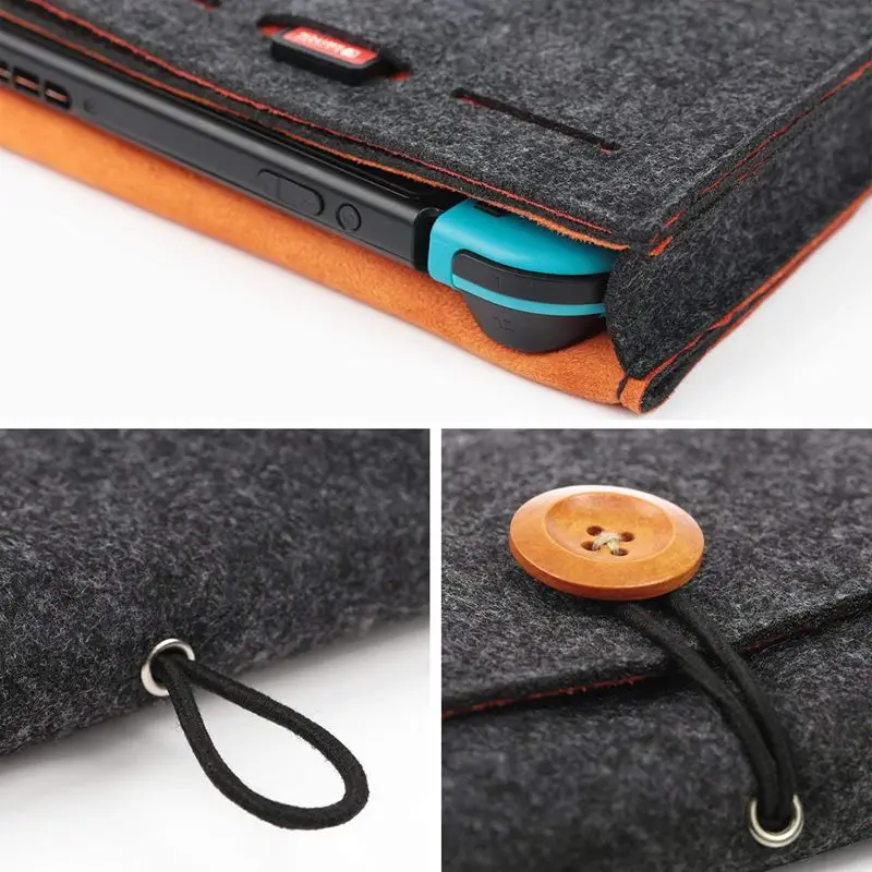 Для Nintendo Switch с 5 игровыми картами вместительный многослойный Чехол шерстяной