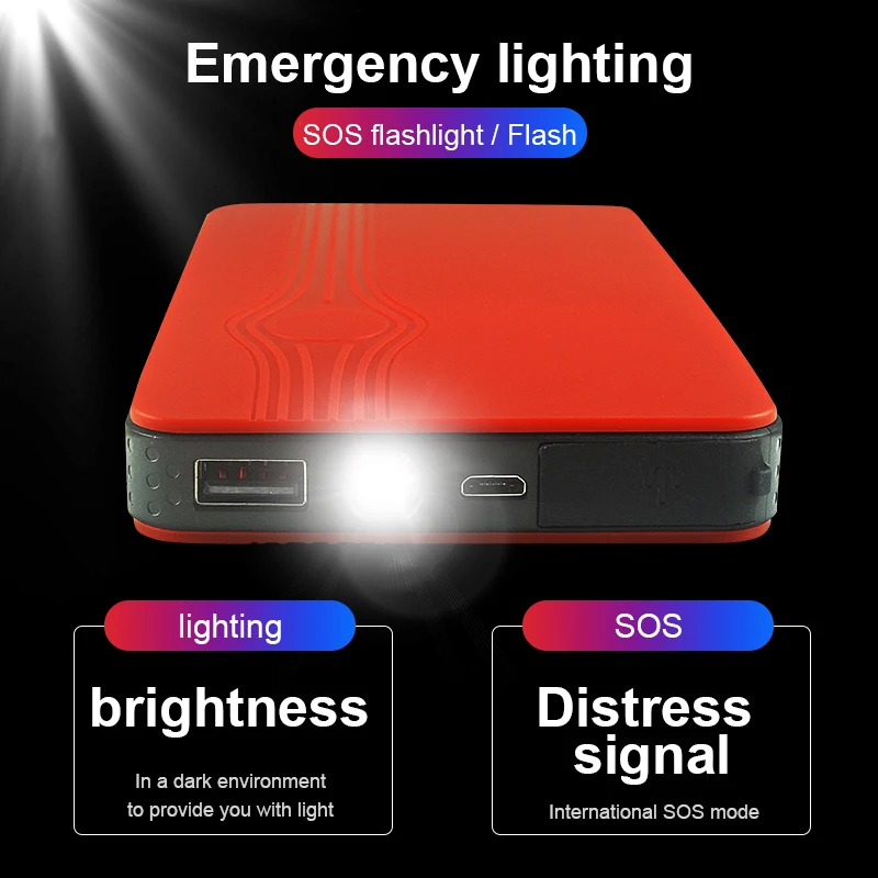 Пусковое устройство для автомобиля внешний аккумулятор 12 В 8000 мАч пусковое