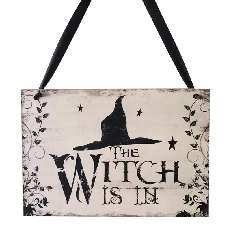 Хэллоуин Добро Пожаловать Знак висячая бирка с шляпой ведьмы шаблон украшения