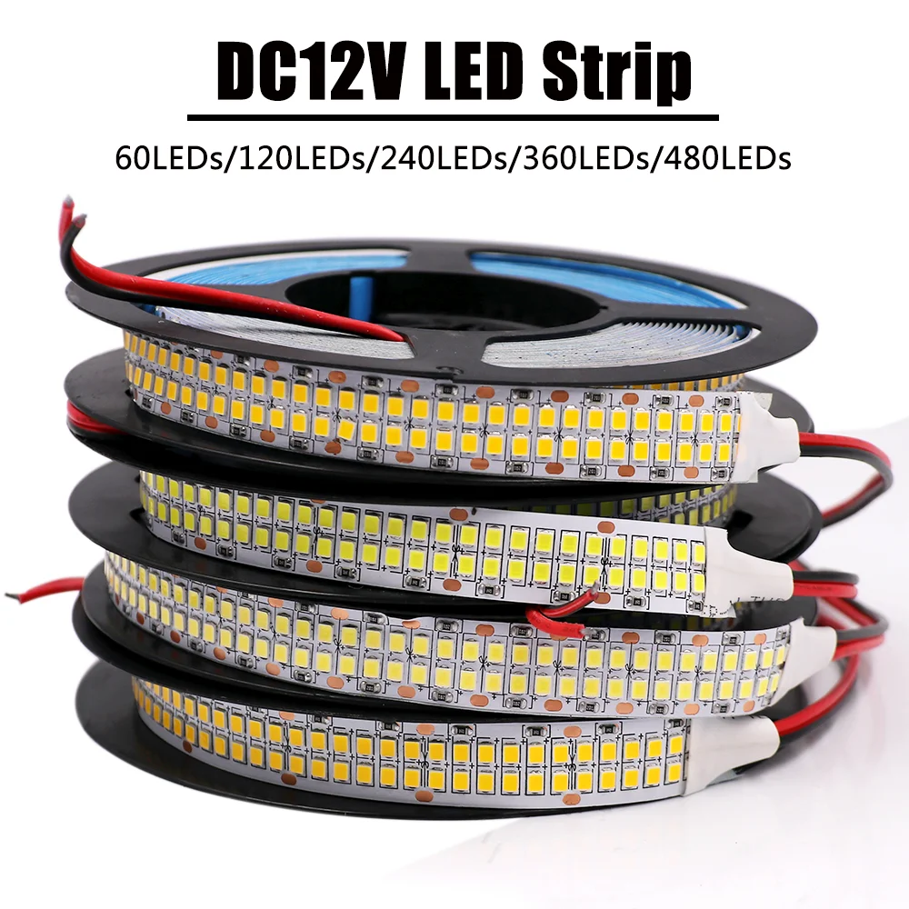 5 м светильник щения 2835 DC12V гибкая светодиодная лента Диодная RGB 5050 5054