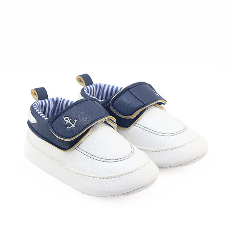 

Newborn Infant Toddler Baby Boys Casual Shoes Soft Sole Boat Anchor Prewingker PU Leather Baby Boys Winter Shoes