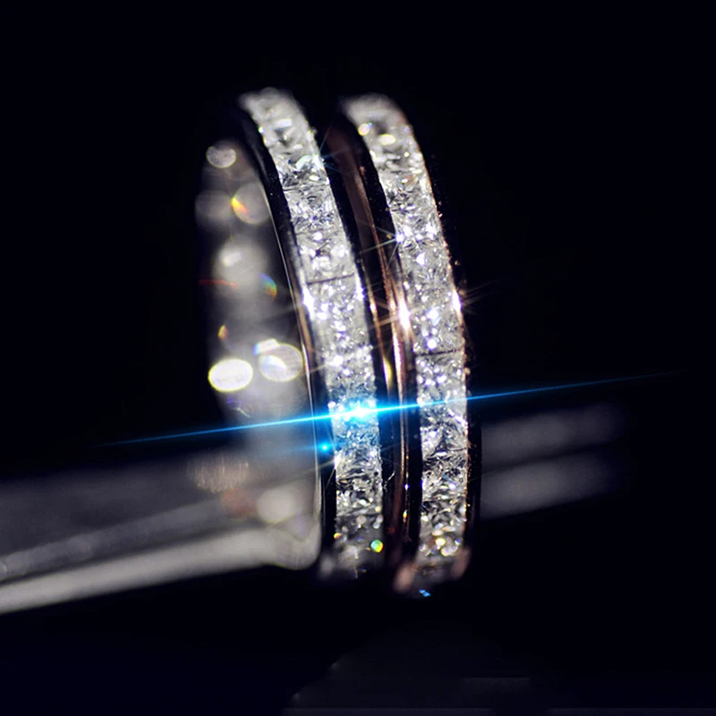 1 шт. блестящие кольца с микро цирконием для женщин ювелирное изделие браслет