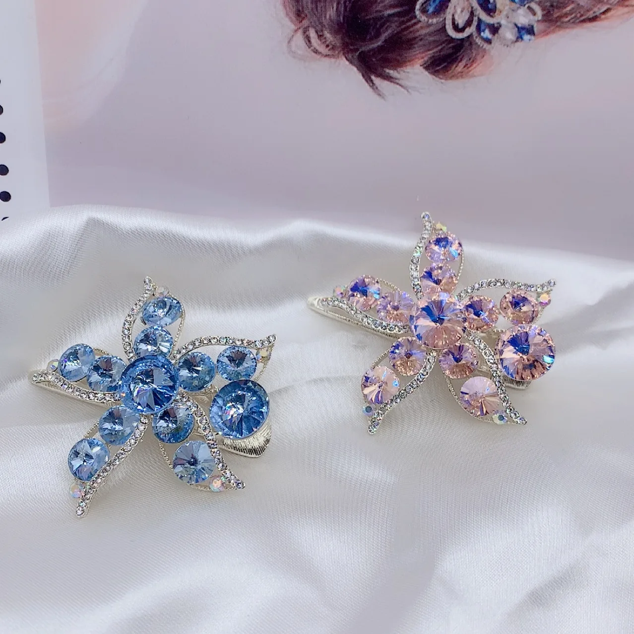 

Шпилька для волос заколка для утки зажим цветок девушка темперамент боковой верхний Зажим Шпилька заколка головной убор Утконос зажим