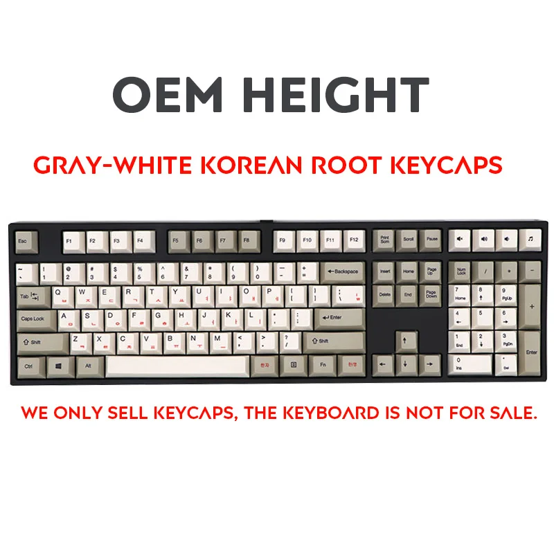 Русский Корейский Японский PBT Keycap OEM профиль краситель Sub Тепловая Сублимация для Cherry MX механическая клавиатура клавишный переключатель - Цвет: Korean OEM