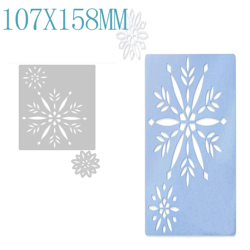 

Christma Snowflake Metal Cutting Dies Scrapbooking Craft Die Cut Stencil Card Making Mould Sheet Decor Template New Cutting 2021