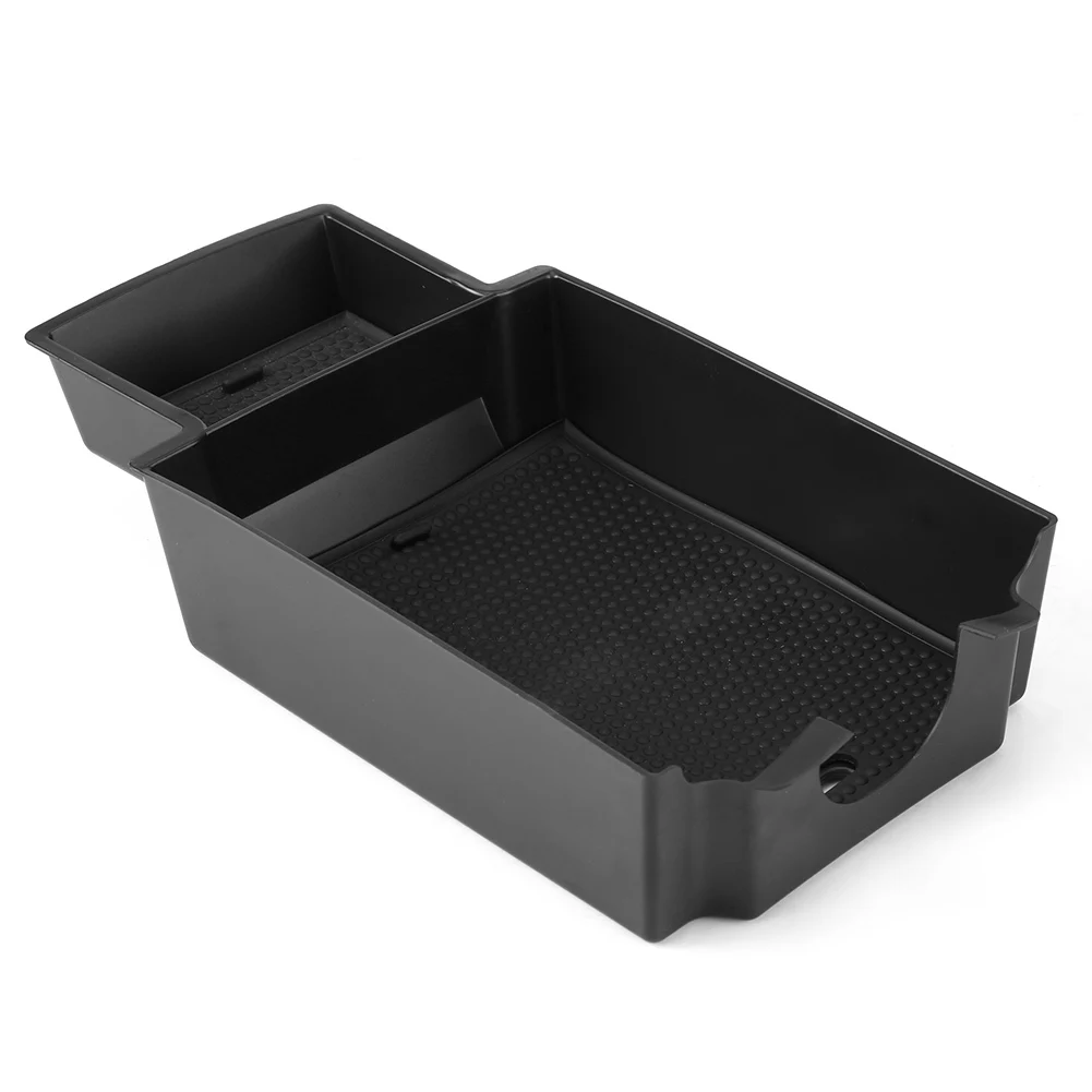Черный контейнер для хранения подлокотника левый с нескользящим ковриком
