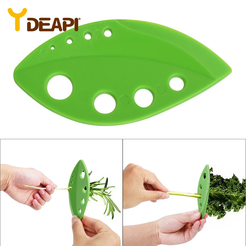 

YDEAPI Rosemary Thyme Cabbage Durable Gadget Kale Kitchen Gadgets Lightweight Vegetables Leaf Stripper Greens Herb Stripper
