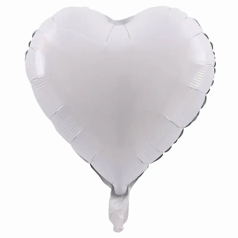 white 10 шт. 18 дюймов розовое золото Красный Розовый Любовь фольги сердце гелиевые шары Свадьба День рождения воздушные шары День Святого Валентина Globos поставки - Цвет: white