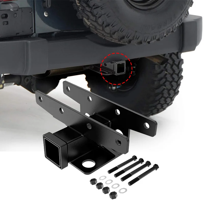 

Rear Towing Trailer Hitch Receiver 2inch Tow Accessories For Jeep Wrangler JL JLU 2 & 4 Door 2018-2021