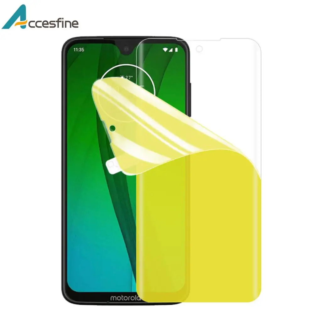 5D Гидрогелевая Передняя Защитная пленка для Motorola G7 Power Play G6 G5 Plus Z2 мягкая защитная