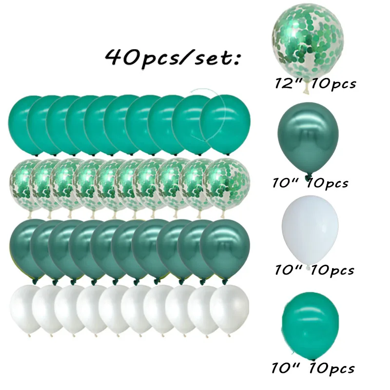 Воздушные шары из латекса 40 шт./лот металлик конфетти декор для свадьбы дня