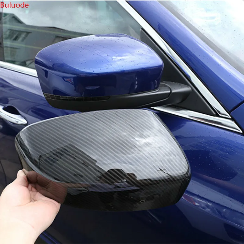 Углеродное волокно добавить на стиль Боковая дверь зеркало заднего вида чехлы
