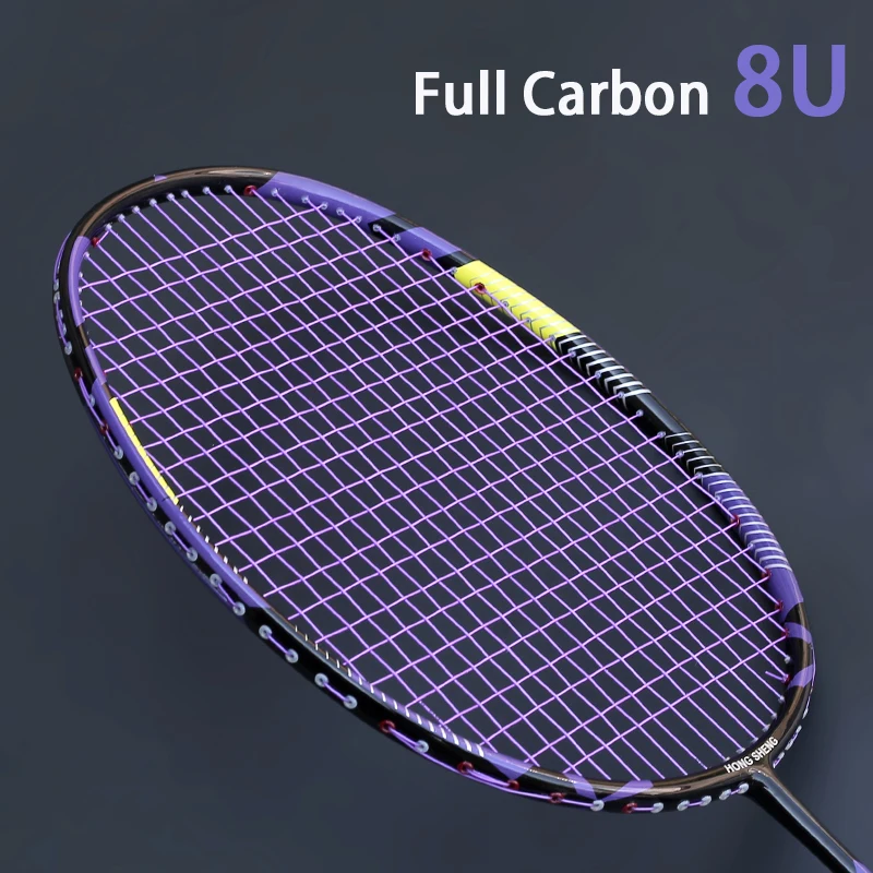 Ракетки для бадминтона Utralight 8U из углеродного волокна профессиональная