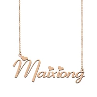 maixiong name necklace custom name necklace for women girls best friends birthday wedding christmas mother days gift