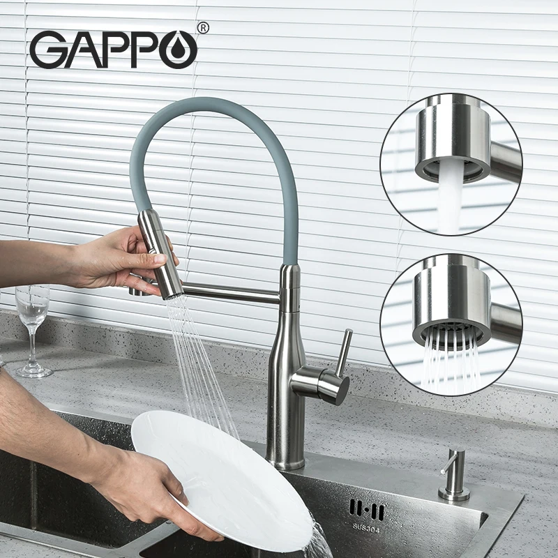 

GAPPO Kitchen Faucet Water Filter Dual Spout Filter Faucets Mixer 360 Degree Rotation Water Purification Feature Taps Torneira