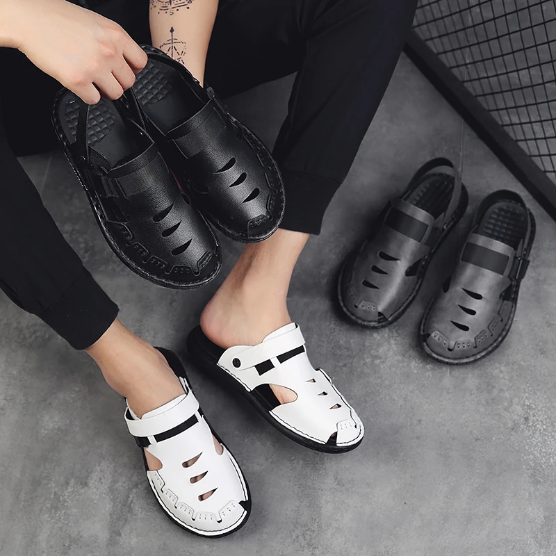 

Valstone 2021 New Men's Sandals Outdoor Leisure Beach Waterproof Shoes For Men Fashion Summer Slip Resistant Male Flats Sneakers