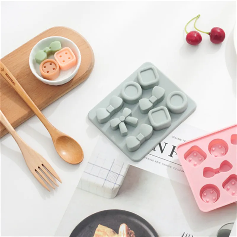 Креативная мультяшная пуговица JO LIFE в форме банта силиконовый инструмент для