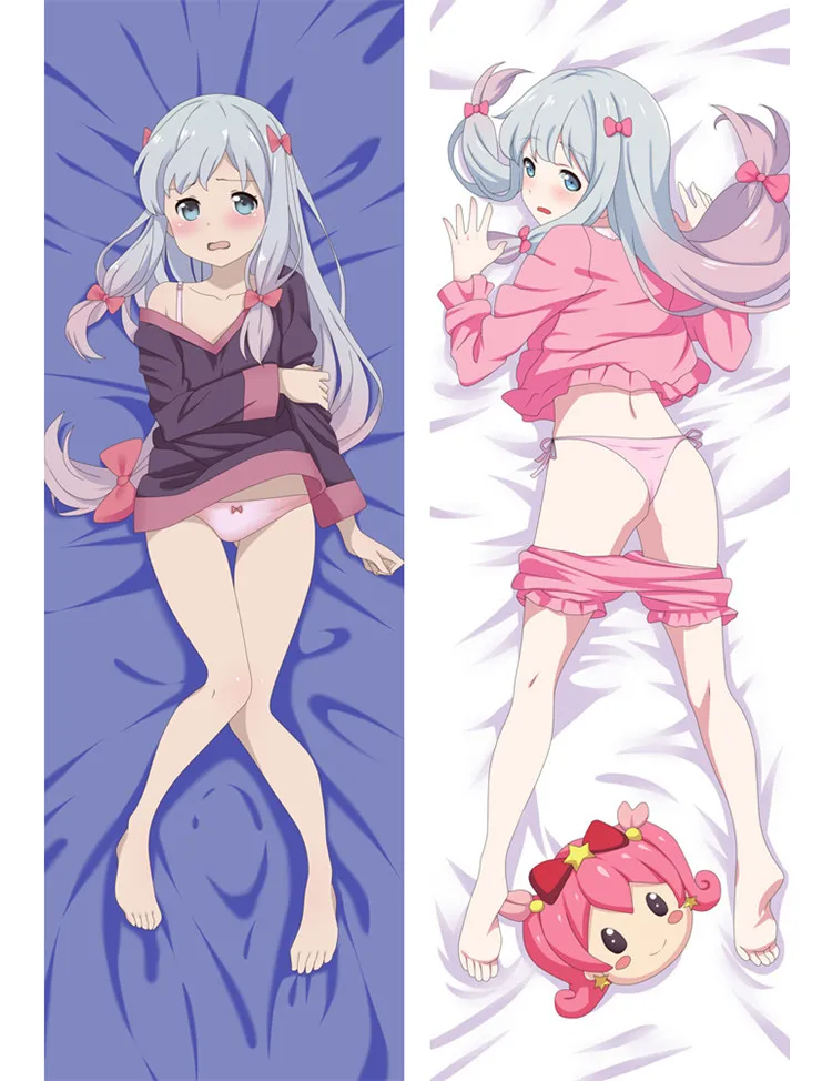 Anime Eromanga Sensei Body Pillow Cover Case Sexy Girls Decorative Pillowcase Peach Skin 2 Way Throw Otaku case gift | Дом и сад