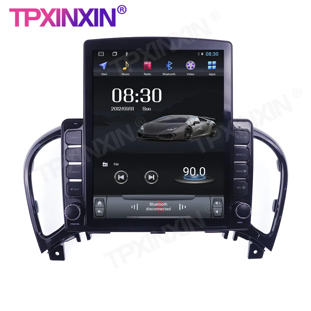 저렴한 자동차 멀티미디어 플레이어 헤드 유닛 오디오 라디오 네비게이션 무선 카플레이, 닛산 주크 2011-2016 테슬라 스타일 안드로이드 10.0 GPS