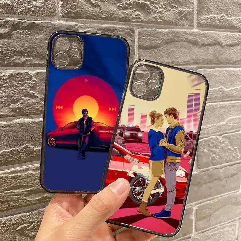 

movie baby driver Phone Case For iPhone 7 8 11 12 X XS XR MINI Pro Max Plus Retro Black Grey clear transparent