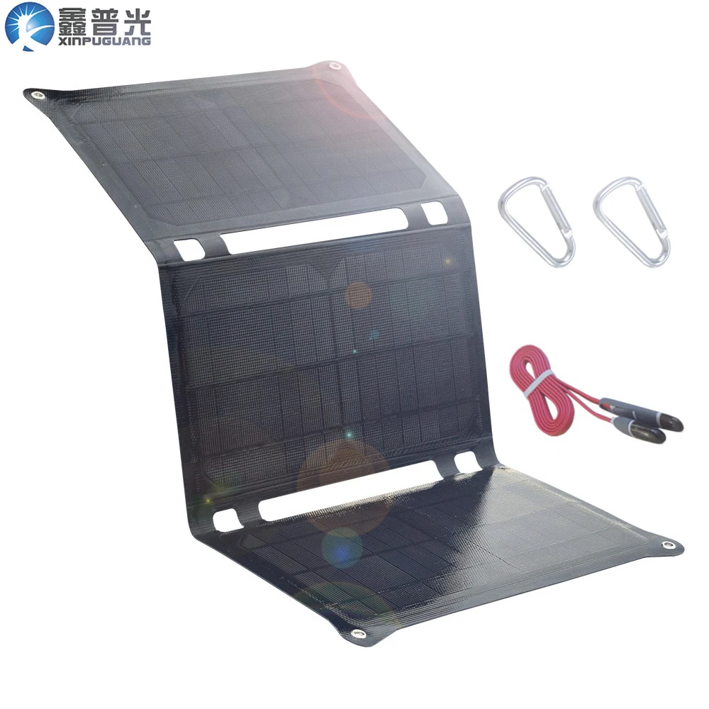 21w solar panel flexibel folable ETFE outdoor home kits portable 20w battery charger 5V usb 1A 2A 3A Tablet phone camping hiking